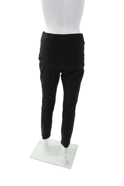Rag & Bone Womens High Rise Zipper Ankle Slim Leg Pants Black Cotton Size 6