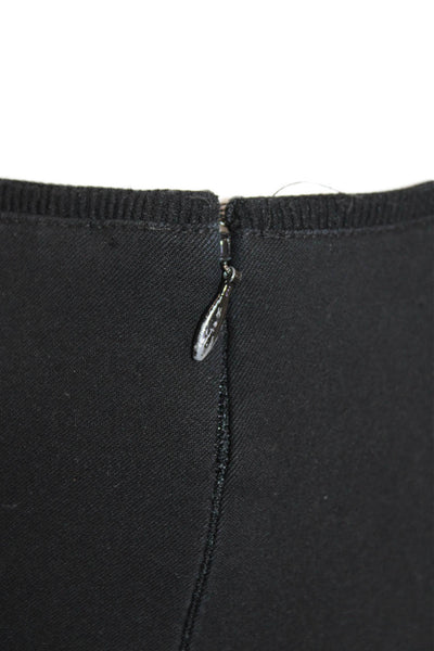 Rag & Bone Womens High Rise Zipper Ankle Slim Leg Pants Black Cotton Size 6