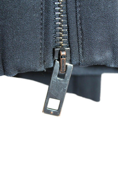 Rag & Bone Womens High Rise Zipper Ankle Slim Leg Pants Black Cotton Size 6