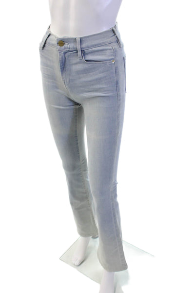 Frame Womens Light Wash High Rise Flared Jeans Blue Size 26