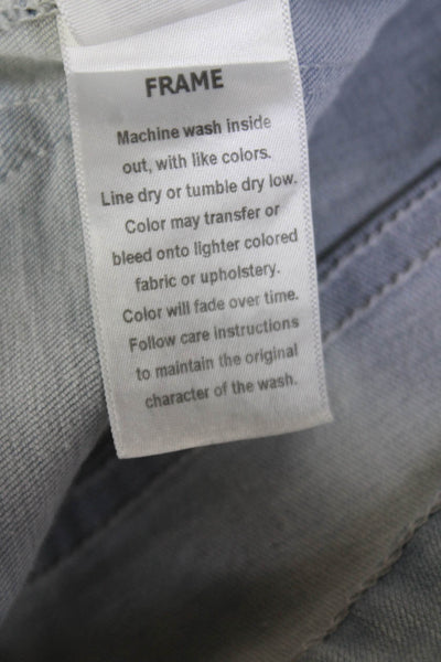 Frame Womens Light Wash High Rise Flared Jeans Blue Size 26