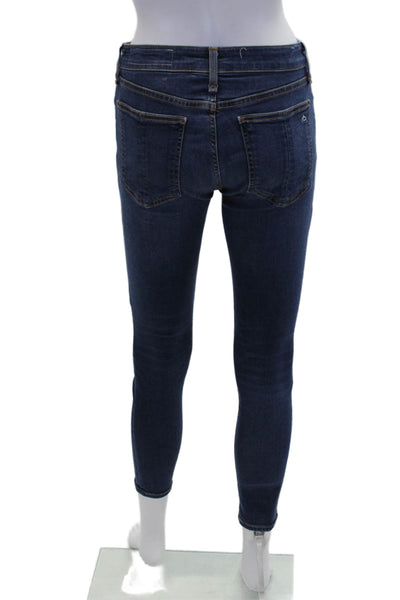 Rag & Bone Womens Denim Five Pocket Low-Rise Skinny Jeans Blue Size 26