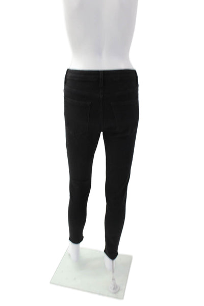 Flying Monkey Womens High Rise Skinny Leg Jeans Solid Black Size 26