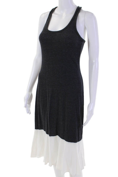 Chaser Womens Sleeveless Knee Length Scoop Neck Tank Dress Gray Size S