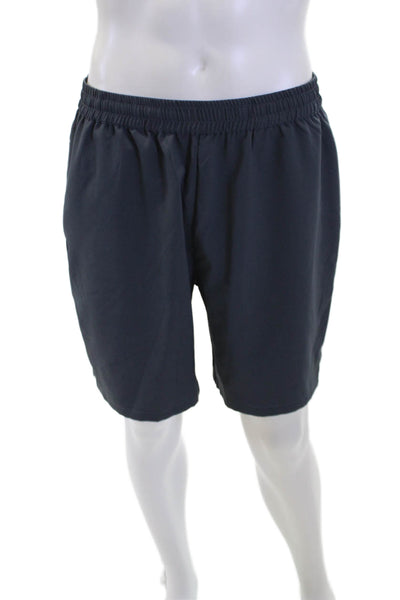 Kuwalla Mens Stretch Flat Front Pull-On 7" Casual Shorts Gray Size XL