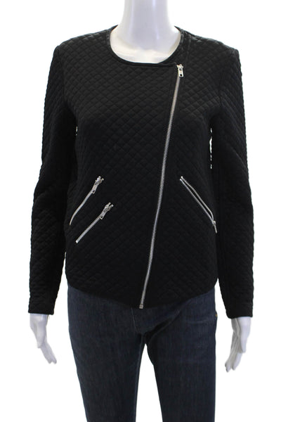Generation Love Womens Lightweight Quilted Full Zipped Jacket Black Size M
