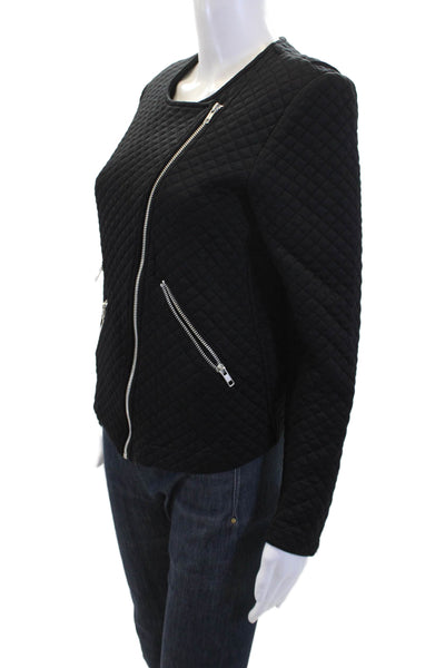 Generation Love Womens Lightweight Quilted Full Zipped Jacket Black Size M