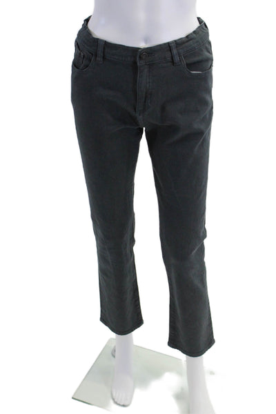 DL1961 Womens Cotton Blend Five Pocket Mid-Rise Brady Slim Pants Blue Size 18