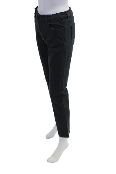 DL1961 Womens Cotton Blend Five Pocket Mid-Rise Brady Slim Pants Blue Size 18