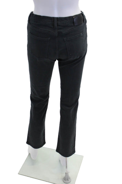 DL1961 Womens Cotton Blend Five Pocket Mid-Rise Brady Slim Pants Blue Size 18