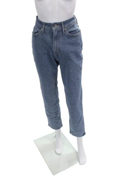 Everlane Womens Cotton Medium Wash High-Rise Curvy Cheeky Jeans Blue Size 25