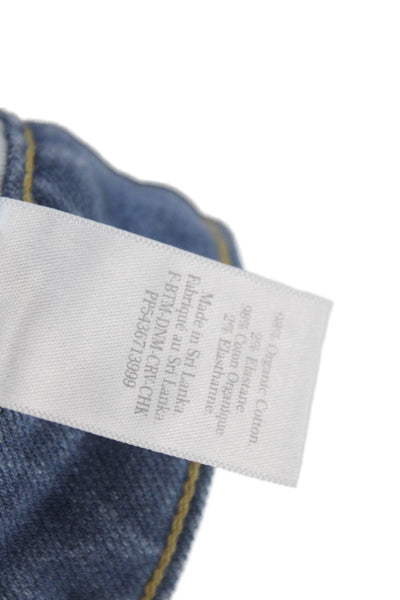Everlane Womens Cotton Medium Wash High-Rise Curvy Cheeky Jeans Blue Size 25