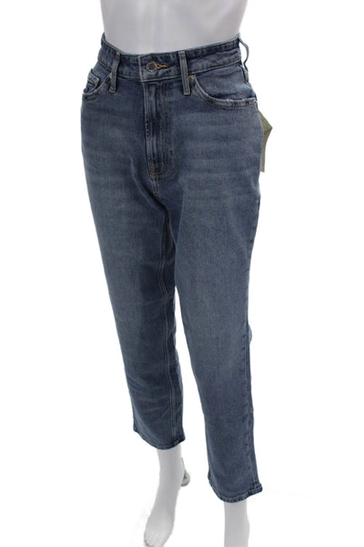 Everlane Womens Cotton Curvy Cheeky Medium Wash Straight Jeans Blue Size 24