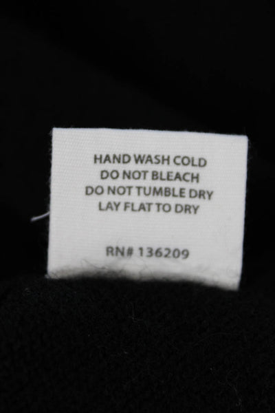 Hatch Womens Short Sleeve Crew Neck Knit Pocket Shirt Dress Black Size 1