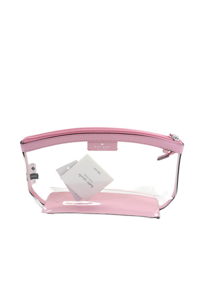Kate Spade New York Womens Zippered Cosmetic Pouch Clear Size Medium