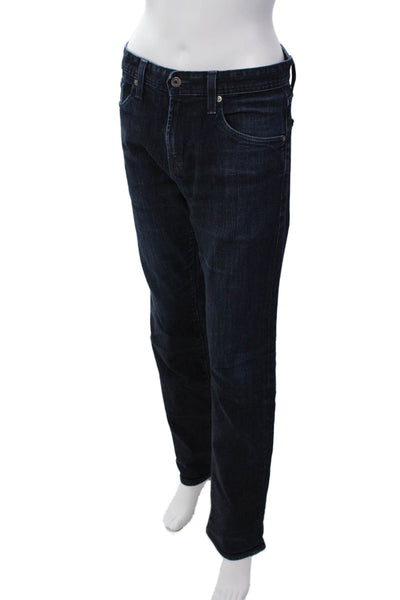 AG Adriano Goldschmied Womens Cotton The Matchbox Straight Jeans Blue Sz 32 x 34