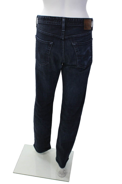AG Adriano Goldschmied Womens Cotton The Matchbox Straight Jeans Blue Sz 32 x 34