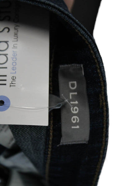 DL1961 Womens Cotton Denim Five Pocket Button Close Slim Leg Jeans Blue Size 5