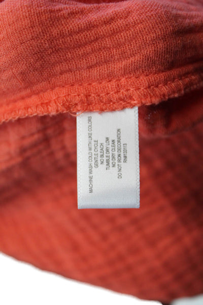 Lisa Todd Womens Lightweight Drawstring Pocket Lounge Shorts Orange Size XS