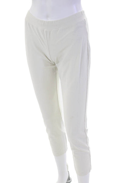 Eileen Fisher Women's Pull-On Flat Front Straight Leg Pants Beige Size XXS