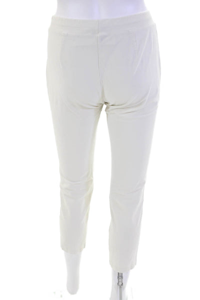 Eileen Fisher Women's Pull-On Flat Front Straight Leg Pants Beige Size XXS