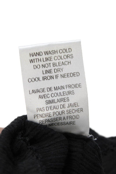 Joie Womens Cotton Embroidered V-Neck Sleeveless Blouse Top Black Size S