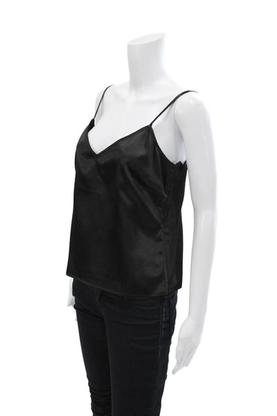 Sutton Studio Womens Layered Lace Collared Long Sleeve Blouse Black Size 10P