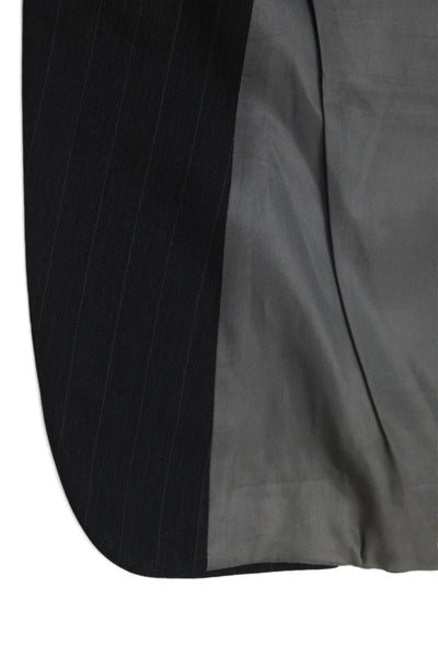 Givenchy Mens Pinstriped Two Button Notched Lapel Blazer Gray Size 50"