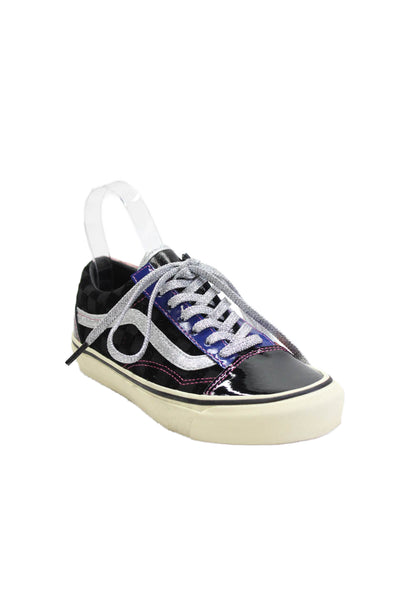 Vans Womens Vault OG Old Skool LX Sinners Club Sneakers Shoes Black Blue Sz 6.5