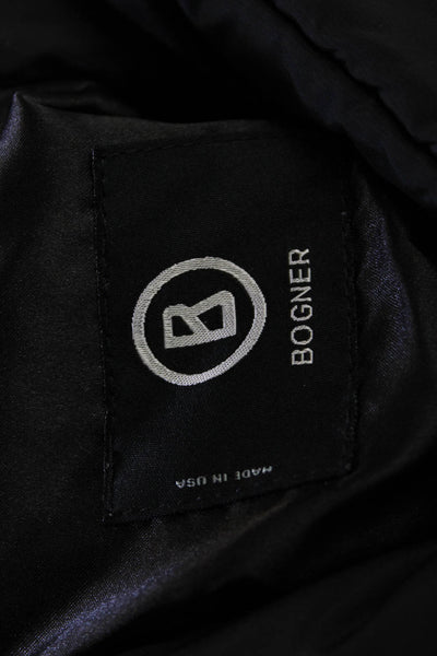 Bogner Womens Long Sleeve Front Zip Mock Neck Light Jacket Black Size Medium