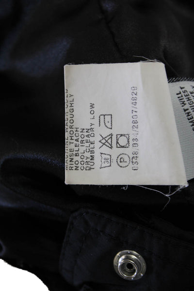 Bogner Womens Long Sleeve Front Zip Mock Neck Light Jacket Black Size Medium