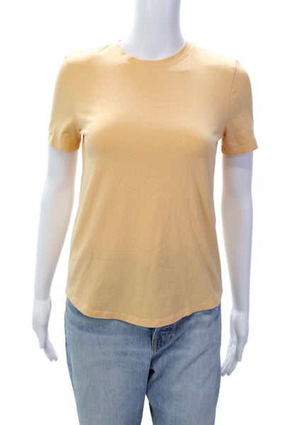 Lululemon Girls Activewear Short Sleeve Round Neck T-Shirt Orange Size L