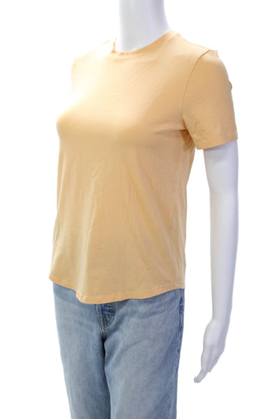 Lululemon Girls Activewear Short Sleeve Round Neck T-Shirt Orange Size L