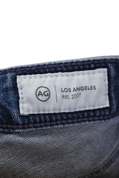AG Adriano Goldschmied Womens Farrah Boot Cut Cropped Jeans Blue Size 23