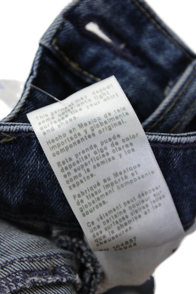 AG Adriano Goldschmied Womens Farrah Boot Cut Cropped Jeans Blue Size 23