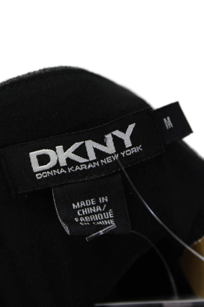 DKNY Womens Wool Colorblock Round Neck Sleeveless Zip Up Dress Gray Size M