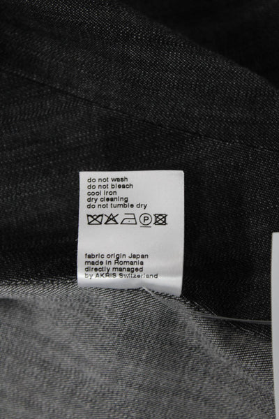 Akris Women's Collared Long Sleeves Unlined Basic Jacket Black Size 12