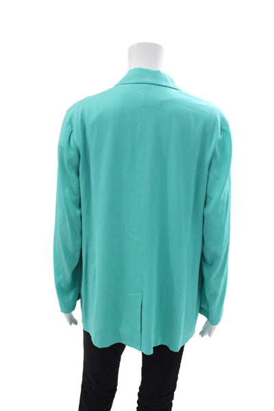 Missoni Women's Long Sleeves Open Front Unlined Jacket Green Size 46