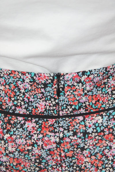 Pablo Women's Zip Closure Unlined Pocket Mini Skirt Floral Size 40