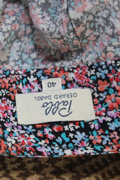 Pablo Women's Zip Closure Unlined Pocket Mini Skirt Floral Size 40