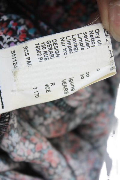Pablo Women's Zip Closure Unlined Pocket Mini Skirt Floral Size 40