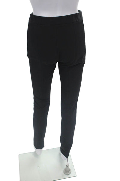 Theory Womens Side Zippered Skinny Leg Ankle Zip Detail Pants Solid Black Size 2