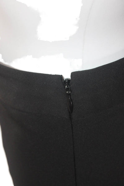 Theory Womens Side Zippered Skinny Leg Ankle Zip Detail Pants Solid Black Size 2