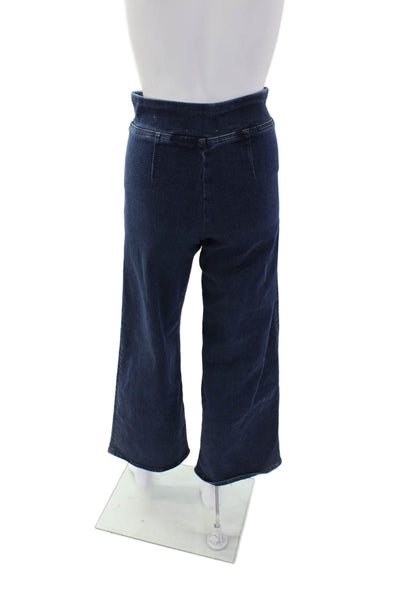 Frame Womens High Rise Pull On Jetset Slim Palazzo Flare Leg Jeans Blue Size 0