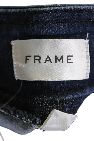 Frame Womens High Rise Pull On Jetset Slim Palazzo Flare Leg Jeans Blue Size 0