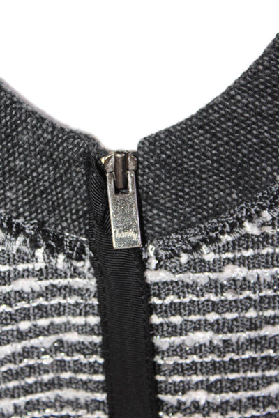 Hanii Y Womens Woven Sequined Front Sleeveless Dress Black White Size EUR 42