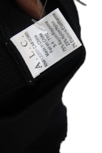 A.L.C. Womens Sleeveless Cut Out Back Mid Calf A Line Dress Black Size Small