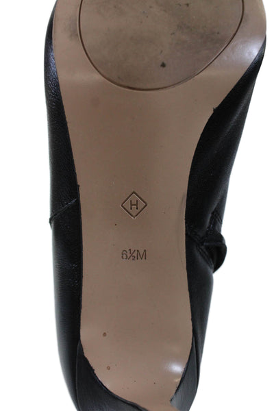 Halogen Womens Leather Zip Up Haanita-Lea Ankle Boots Black Size 6.5 Medium
