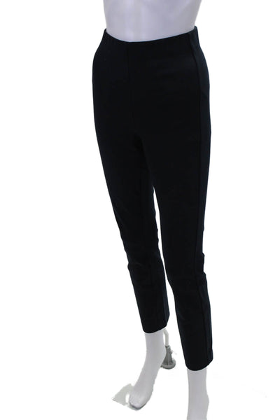 Rag & Bone Womens Cotton High Rise Pull On Slim Zip Pants Navy Size 6