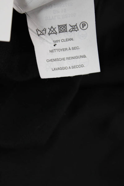 J Crew Womens Sleeveless Button Down Pleated A Line Dress Black Wool Size 2